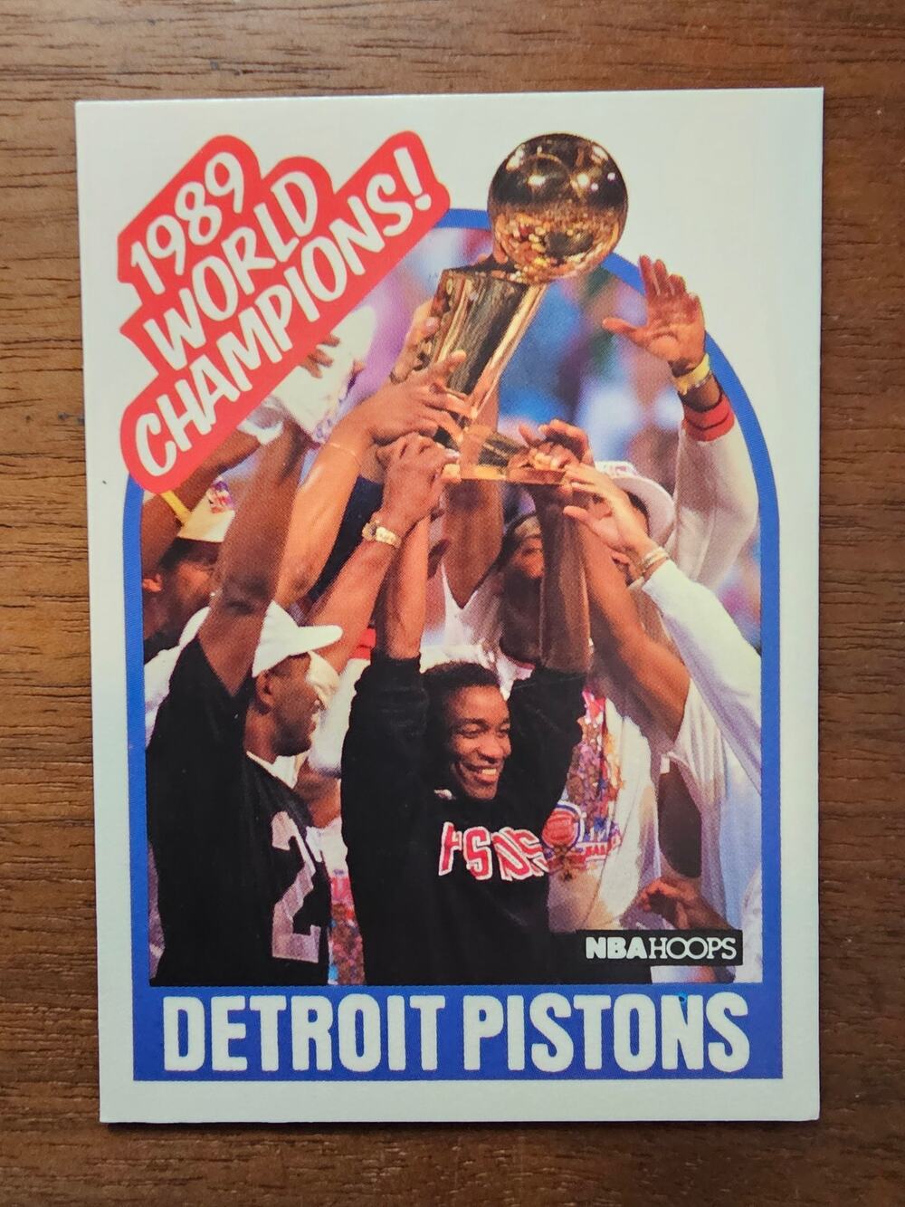 1989 NBA Champions Detroit Pistons 1989-1990 NBA Hoops #353 - Fresh Pull